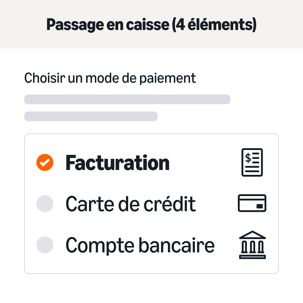 options de paiement