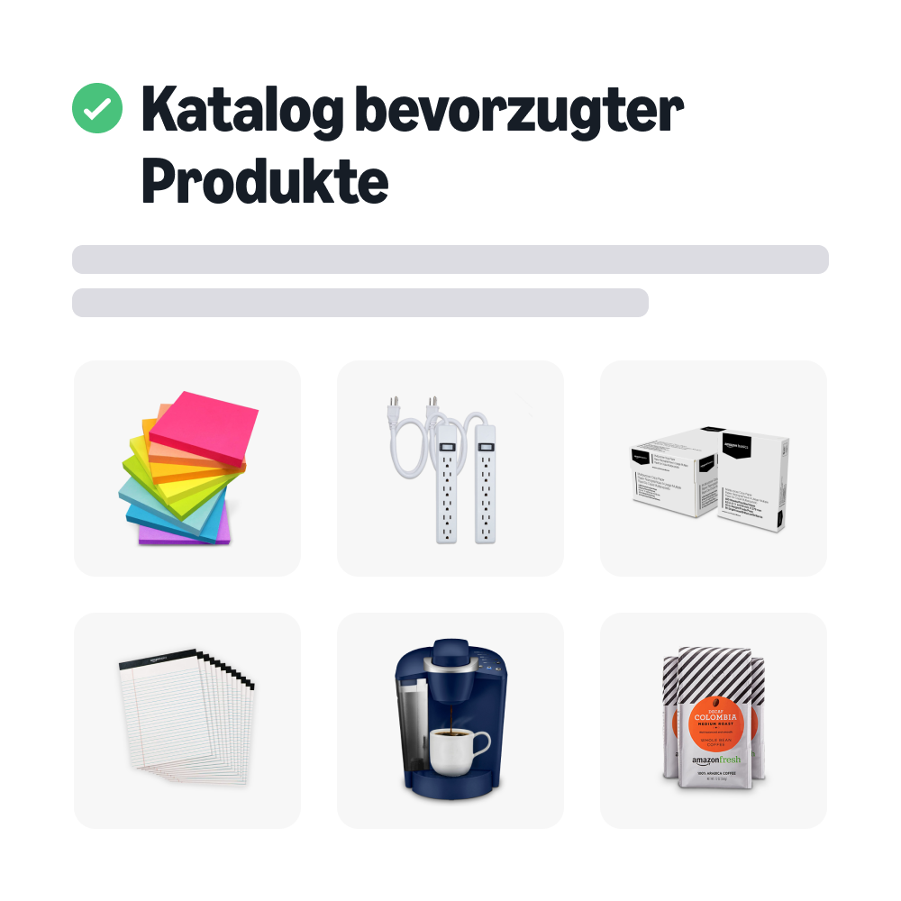 bevorzugter Produktkatalog