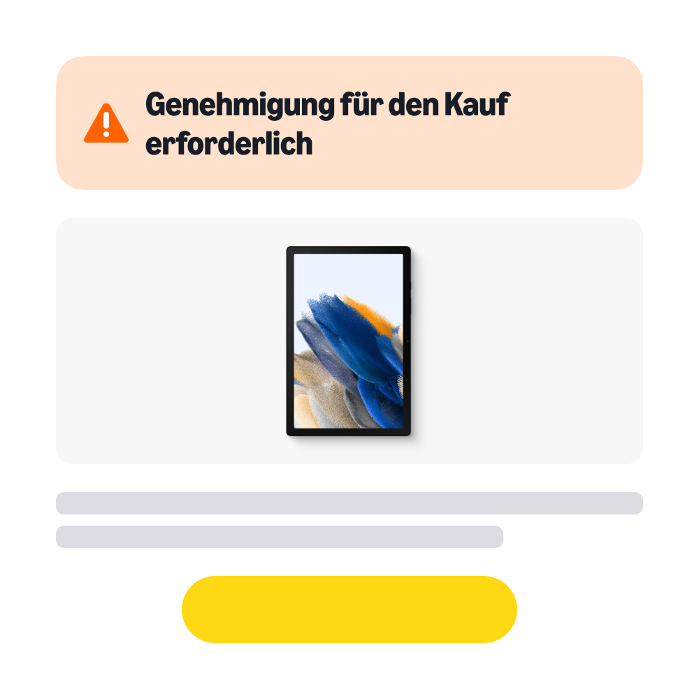 Kauf-Genehmigung vereinfachen