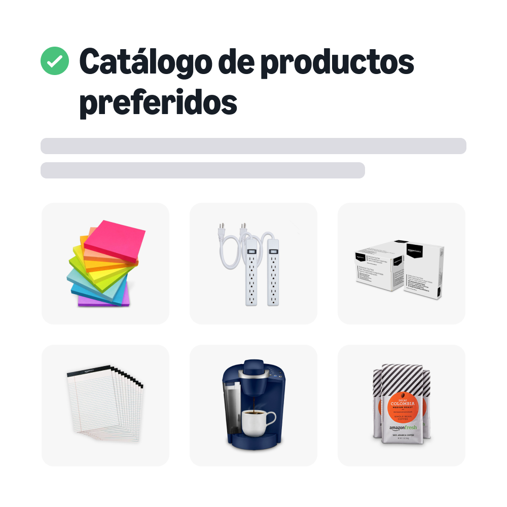 Catálogo de productos preferidos