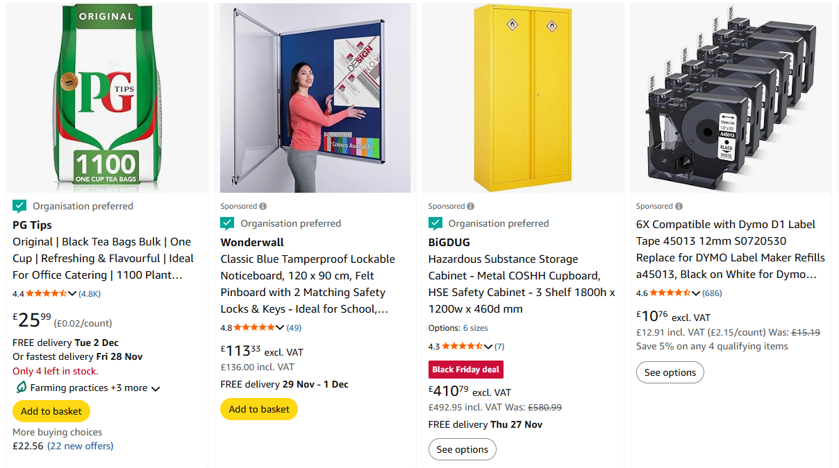 preferred by your organization