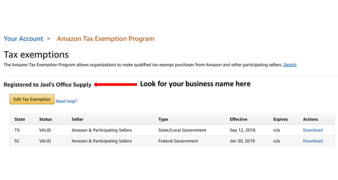 Optimize your taxexempt buying experience Amazon Business