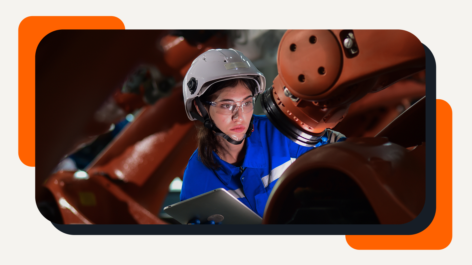 worker looking at machine
