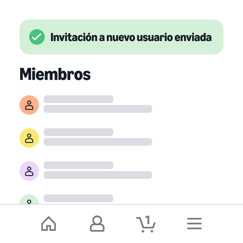 Configuración de la aplicación de negocio