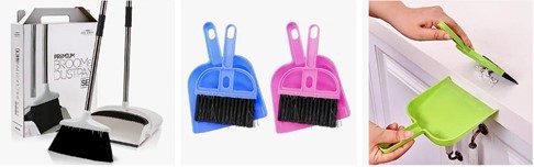dustpans and brush sets