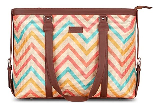 ZOUK Multicolored Printed Women's Laptop Bag