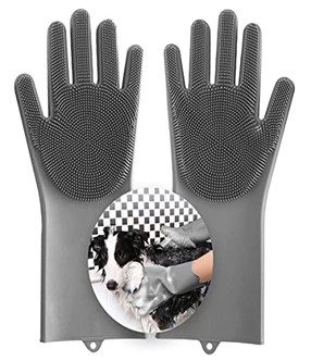 Aufew's Magic Pet Grooming Gloves