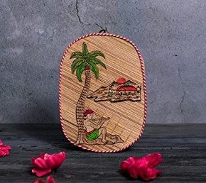 Bamboowala Flutist Scenery Decorative Wall Hanging