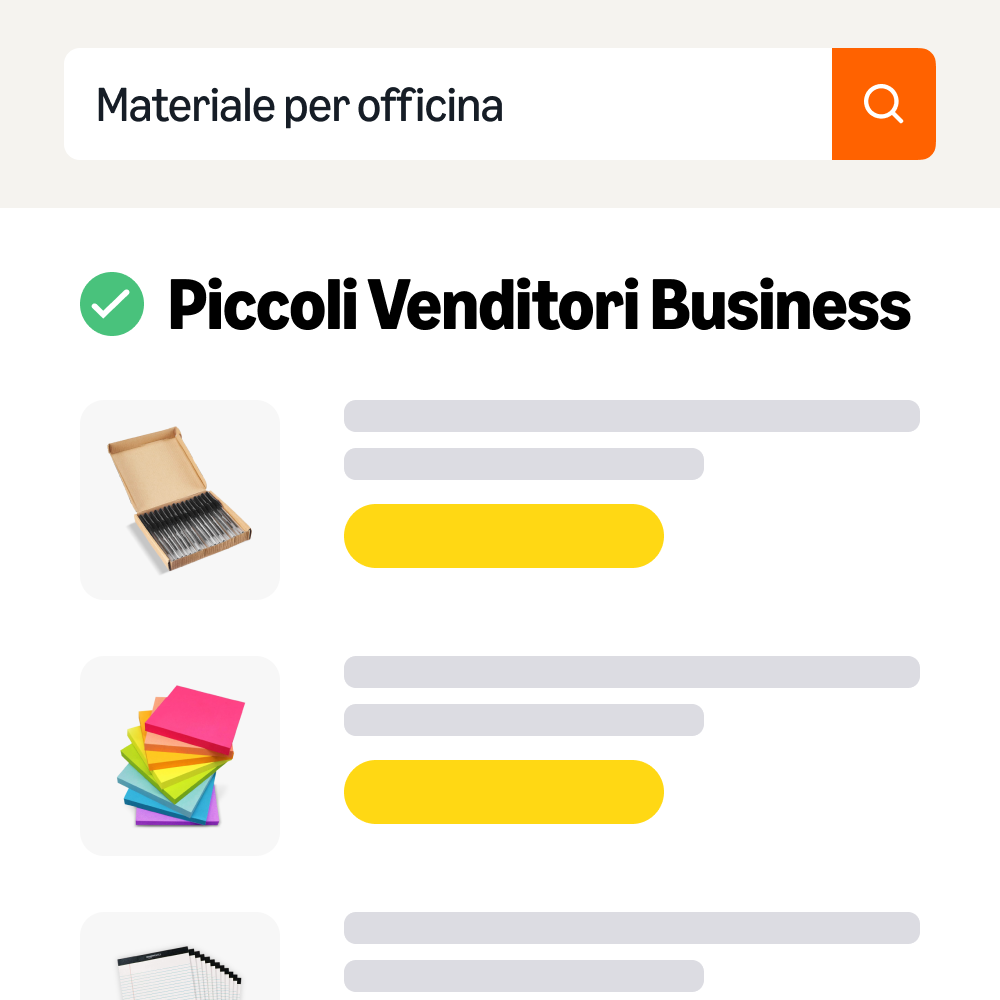 venditori business di piccole dimensioni