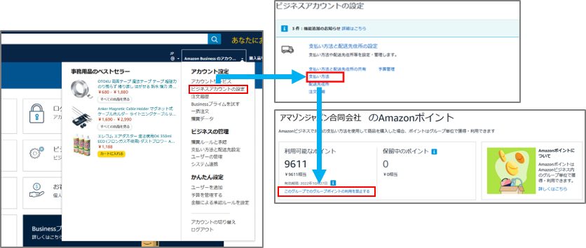 グループポイントの利用禁止画面