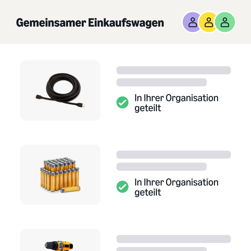 Geteilter Einkaufswagen