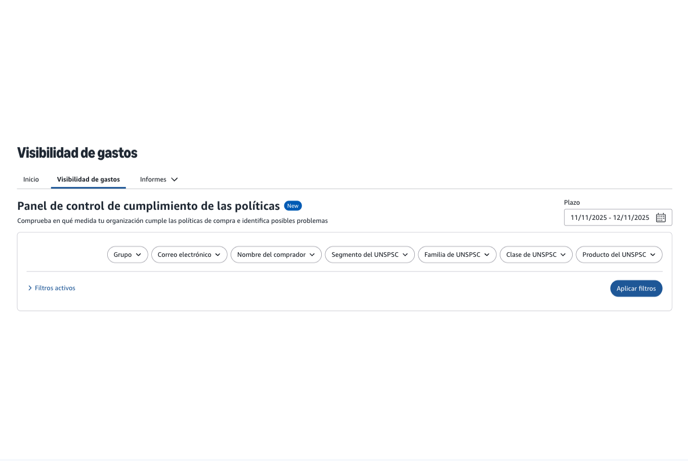 informaci&oacute;n de gastos